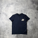 Moncler blue double logo tee