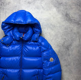 Moncler royal blue Maya Giubbotto jacket