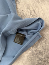 Prada powder blue polo shirt