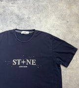 Stone island navy graphic tee