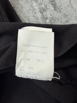 Moncler black graphic tee with arm logo