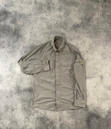 Stone island ghost project nylon smerigliato grey overshirt