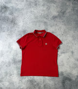 Moncler red polo shirt