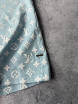 Louis Vuitton baby blue gradient tee