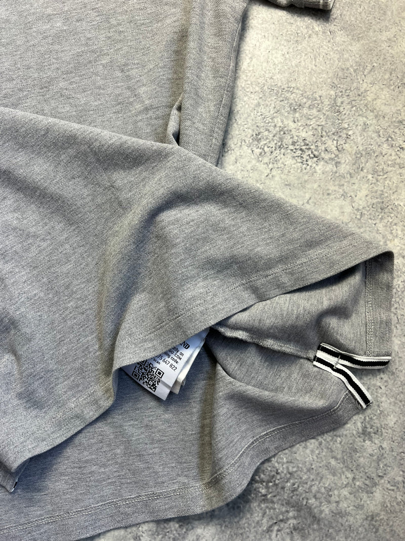 Stone island grey polo shirt