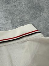 Moncler white polo shirt