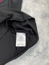 Moncler black oversized logo star motif tee