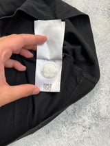 Moncler black oversized logo star motif tee