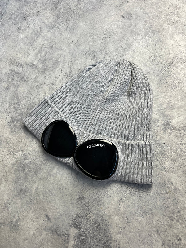 CP company grey wool beanie