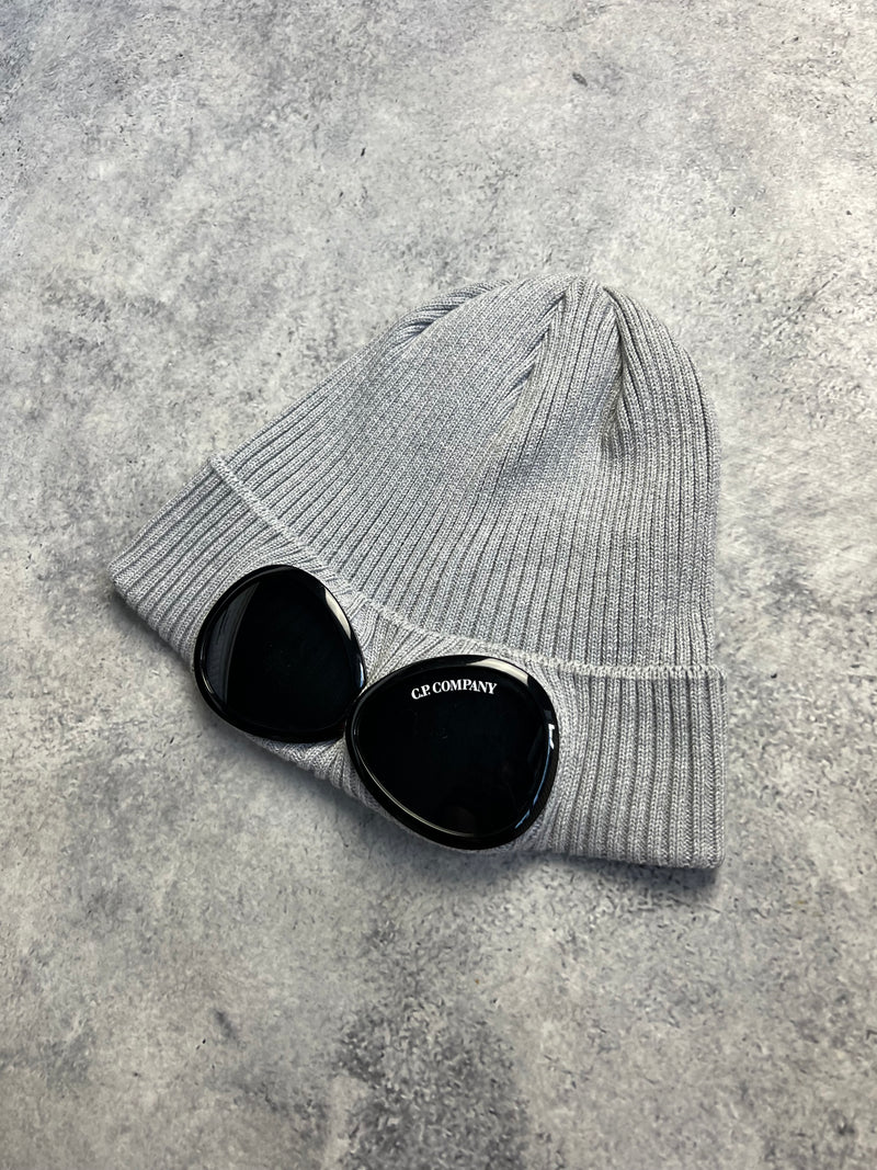 CP company grey wool beanie