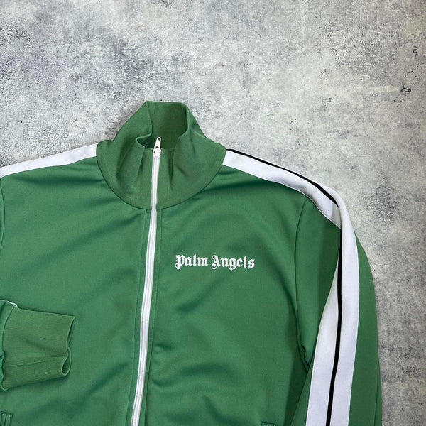 Palm angels green track jacket