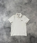 Moncler white polo shirt