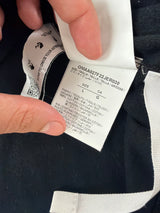 Off-white stitch logo black tee