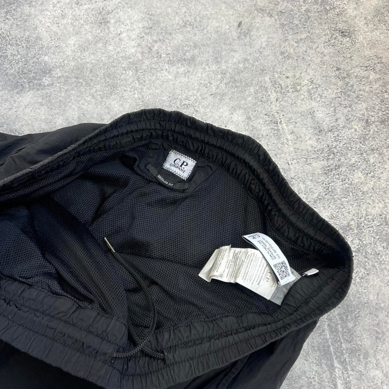 CP company black chrome cuffed cargo trousers