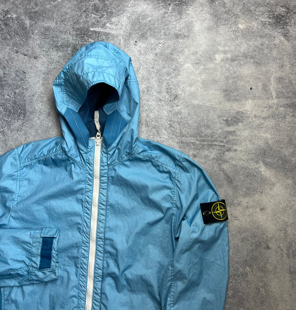 Stone island 2017 light blue membrana 3L TC zip up jacket