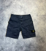 Stone island 2022 navy blue cargo shorts