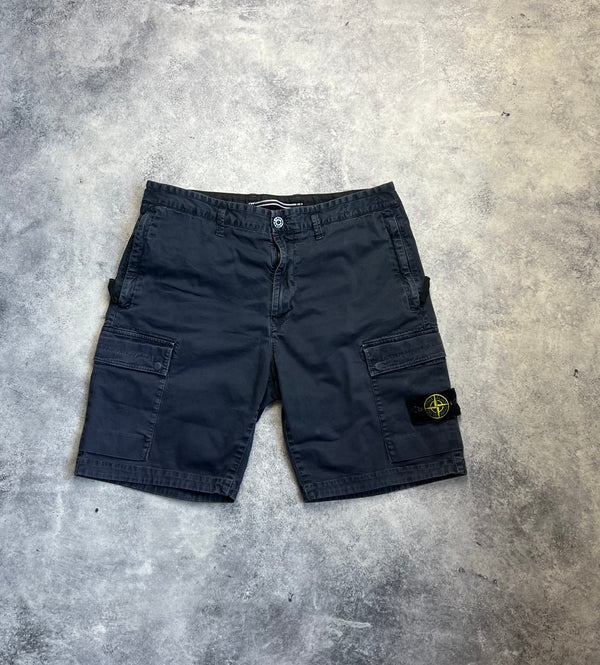 Stone island 2022 navy blue cargo shorts