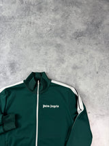 Palm angels dark green track jacket