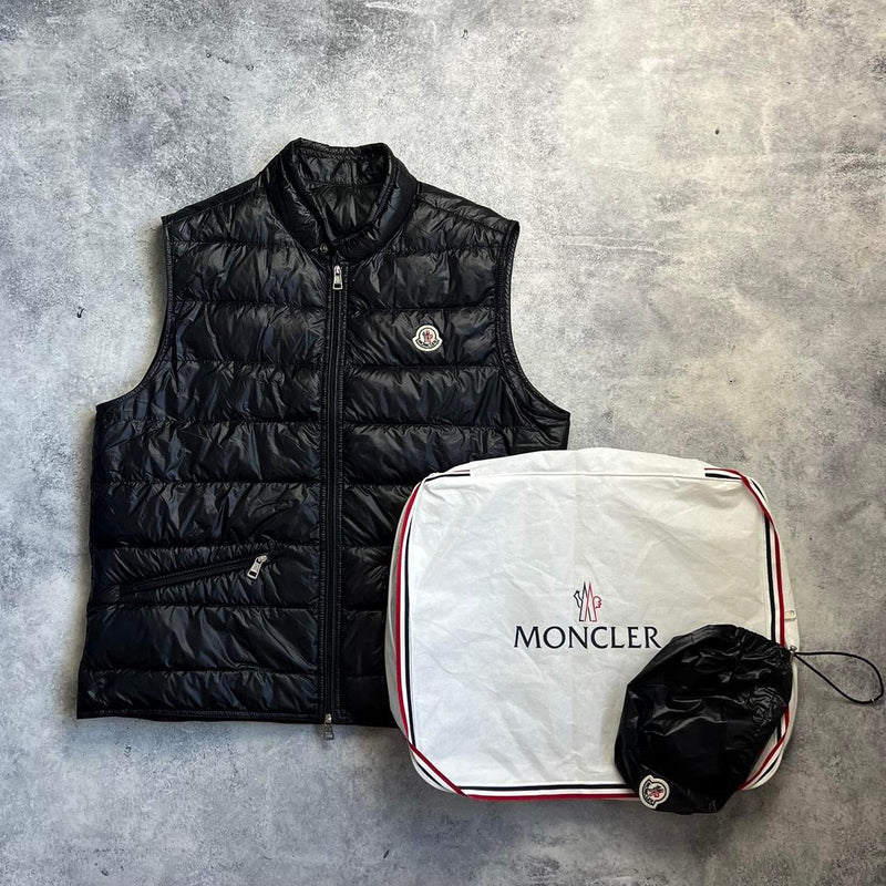 Moncler black GUI gilet