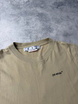 Off-white Caravaggio arrow dark sand tee