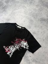 Stone island AW20 black paint stroke tee