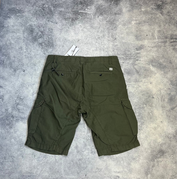 CP company khaki cargo shorts