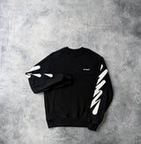 Off-white wave diagonal print jumper black