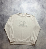 CP company cream embroidered jumper