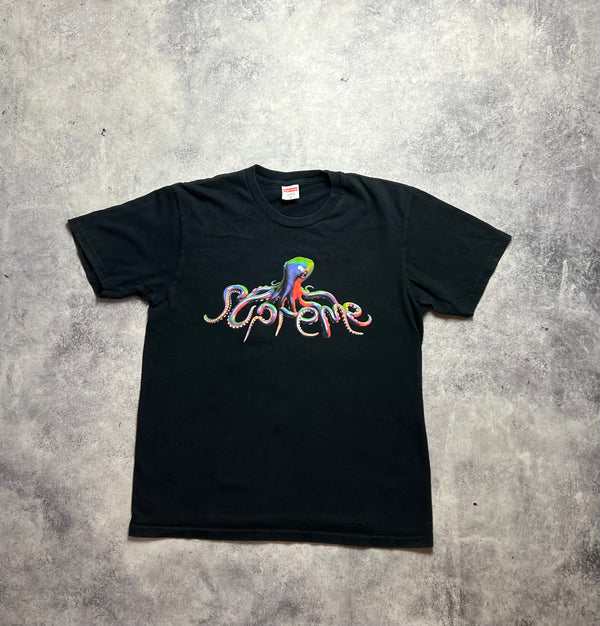 Supreme black tentacles graphic tee