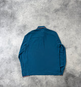 Moncler blue L/S polo shirt