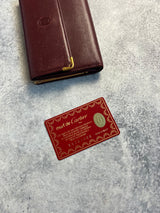 Cartier vintage wine red wallet