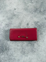 Prada pink saffiano leather ribbon bow purse