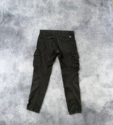 CP company ergonomic fit dark green cargo trousers