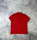 Moncler red polo shirt
