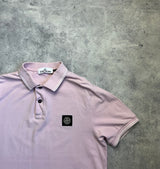 Stone island pink polo shirt