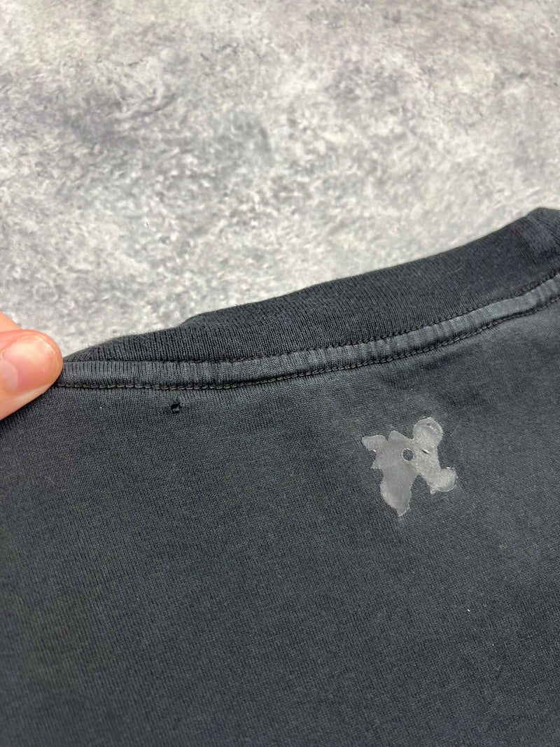 Palm angels black burning graphic tee