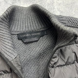 Canada goose grey black label Hybridge knit
