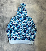 Bape ABC blue camo pullover hoodie