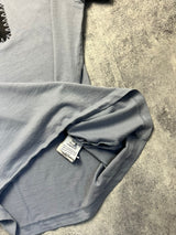 CP company grey block logo tee