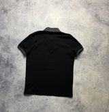 Moncler black arm logo polo shirt