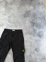 Stone island black tela cargo trousers