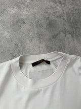 Louis Vuitton white multi logo tee