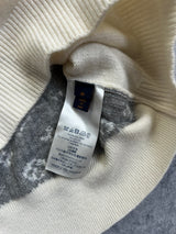 Louis Vuitton cream monogram cashmere jumper