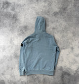 Stone island AW22 light blue pullover hoodie