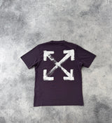 Off-white paint arrow purple tee