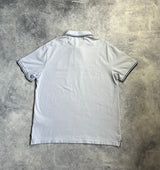 Stone island light grey polo shirt