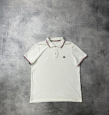 Moncler white polo shirt