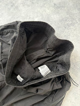 CP company nylon chrome black cargo trousers