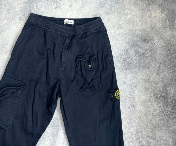 Stone island 2021 navy multipocket cargo trousers