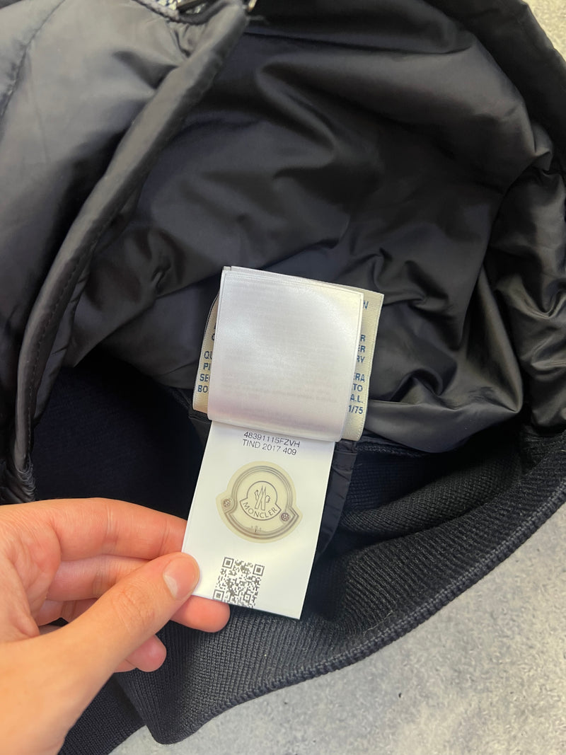 Moncler navy tricot cardigan